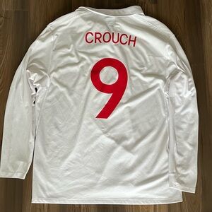 PETER CROUCH #9 ENGLAND UMBRO HOME SOCCER JERSEY 100% AUTHENTIC 2010 XL SIZE 48